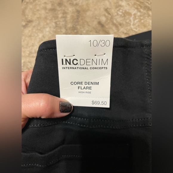 New with tags Inc. denim pull on flare jeans 10/30 - Picture 5 of 8